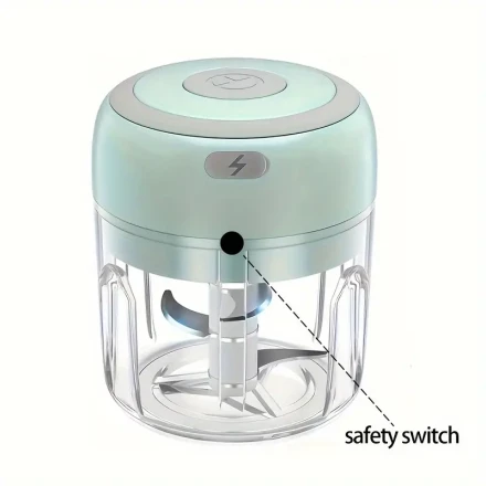 3.38/8.450Z USB Electric Mini Garlic Chopper - a Powerful Meat Grinder And Vegetable Shredder for Quick And Easy Food Preparation.