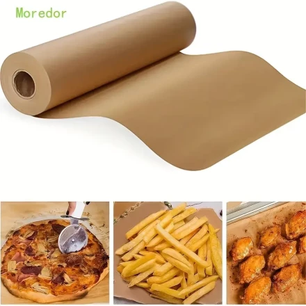 1 Roll, Unbleached Parchment Paper For Baking (30.48cm), Baking Paper, Non-Stick Parchment Paper Roll For Baking, Cooking, Grilling, Air Fryer And Steaming, Baking Tools, Kitchen Gadgets, Kitchen Accessories, Home Kitchen Items