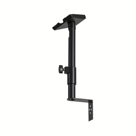 Heavy-Duty Starlink Gen 3/V4 Wall Bracket - Adjustable, Weatherproof Mount for Standard Version, Black Stainless Steel with Secure Clamp and Screws