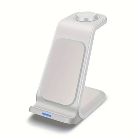 3 in 1 Wireless Charger Station for iPhone 16 15 14 13 Pro/Pro Max Wireless Charging for iWatch Ultra 2/10/9/8/7/6/5 Airpods Pro 2/3/4 Charger Dock