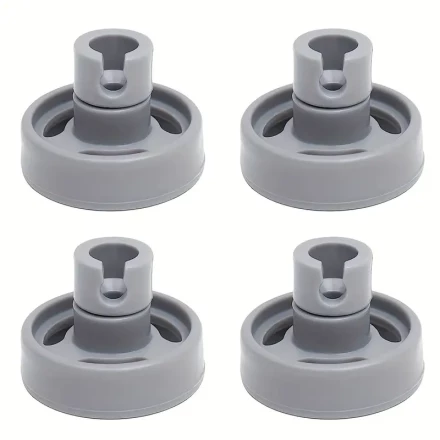 4pcs WD12X10231 Dishwasher Baskets Lower Rack Wheel And Stud Replacement Part Compatible With GE Dishwasher Replaces For 1263942 PS1481883 AP3994981