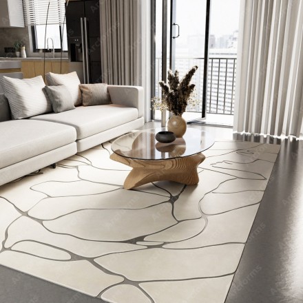 Designer table with oval glass top