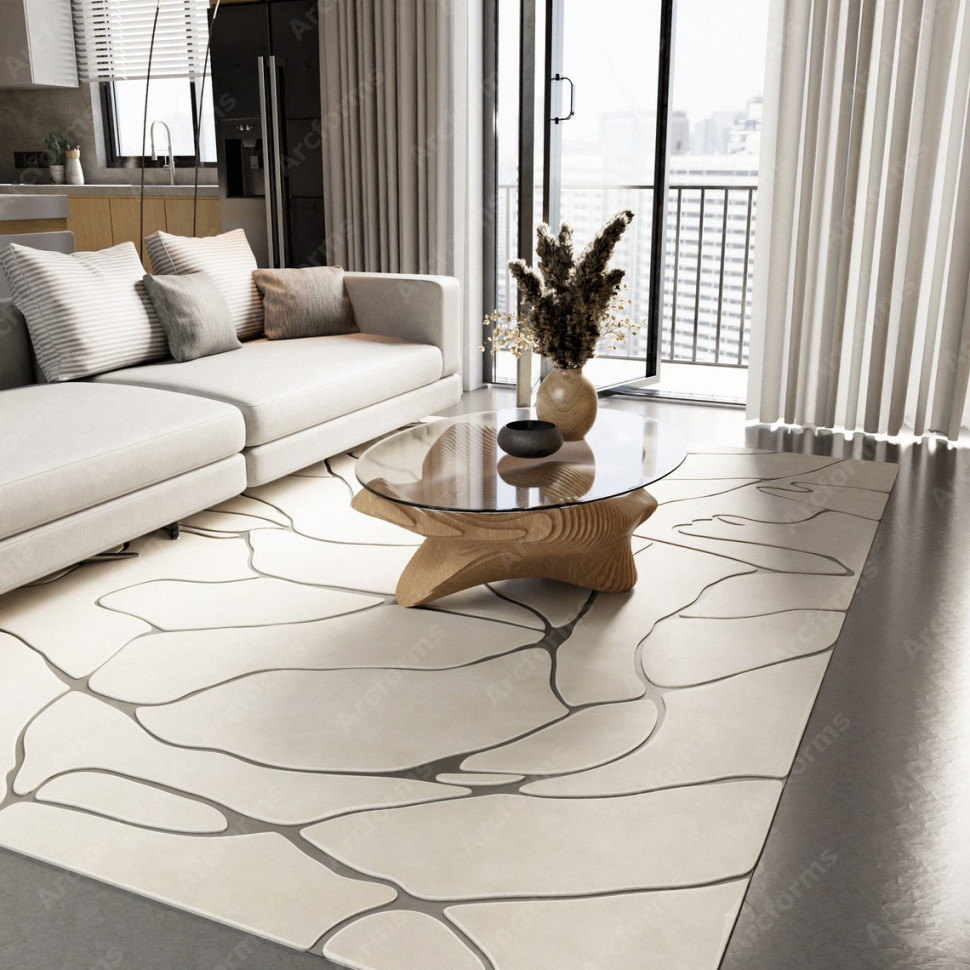 Designer table with oval glass top