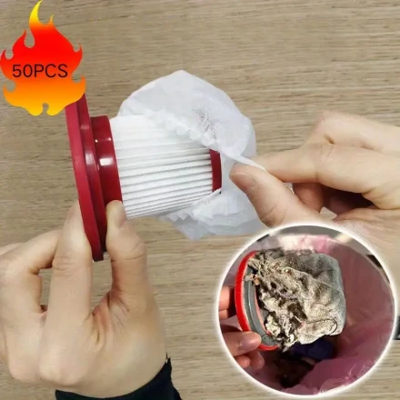 50pcs/100pcs, Disposable Vacuum Cleaner Filter Element, Universal Non-Woven Fabric Filter Accessories for Vacuum Cleaner