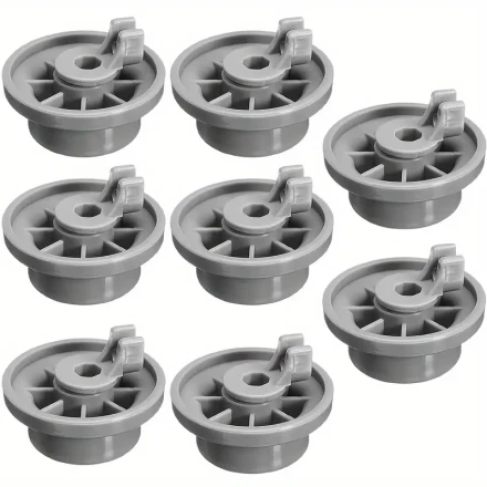 4/8PCS 165314 Dishwasher Lower Rack Wheel Bosch Dishwasher Parts By BuyParts - Exact Fit For Bosch & Kenmore Dishwashers - Replaces 420198 423232 AP2802428 PS8697067
