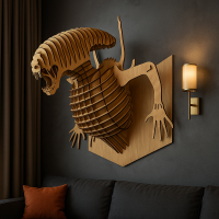 3D Alien Wall Art