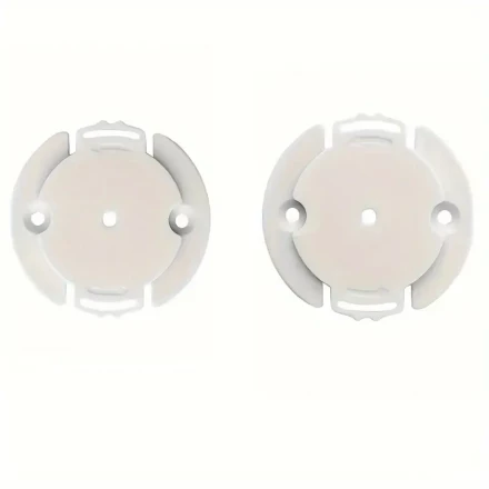 2pcs Durable ABS Camera Mounts - Wall-Mountable Base for Indoor/Outdoor Surveillance Cameras