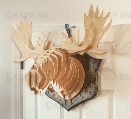 3D Moose Wall Art