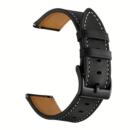 Brown/Black and White Line Suitable for Samsung Smart Watch Active2 Galaxy watch 3/4/5/6 pro 40mm 41mm44mm 45mm 47mm 46mm Men and Women Universal Replacement Huawei Smart Watch watch 2 3 4 pro Quick and Convenient Disassembly Synthetic Synthetic Leather S