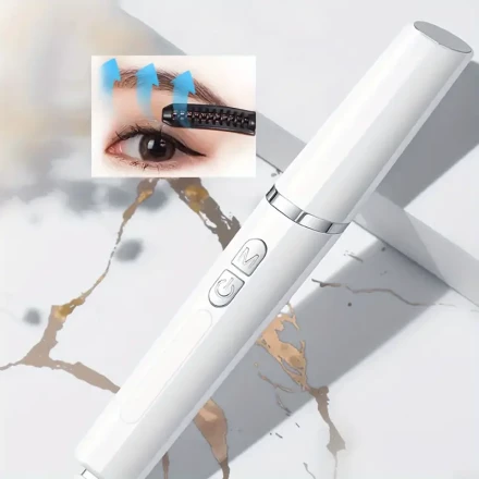 Portable Electric Eyelash Curler with USB Rechargeable Battery - Long-Lasting, Compact Design for Home Use, Heated, Temperature Control