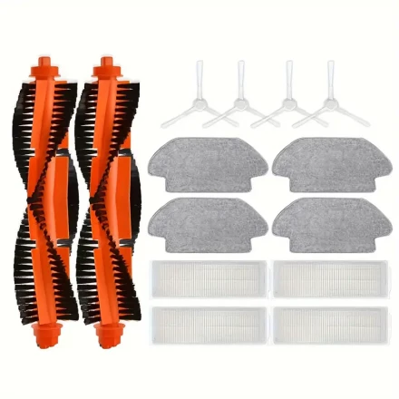 Sweeping Robot Accessories Set For Xiaomi Robot Vacuum S10 S12 B106GL, Replacement Spare Parts Accessories, Main Side Brush Filter Mop Cloth