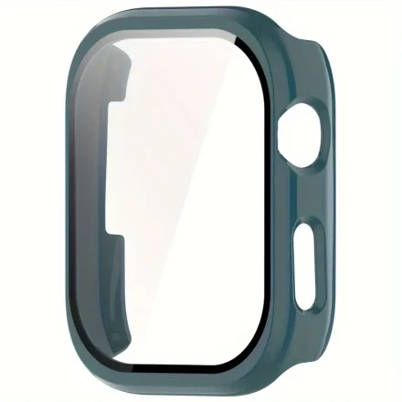 1pc TPU 2-in-1 Protective Case with Tempered Film for Apple Watch Series 6/SE/5/4/3/2/1, Shockproof Cover with Screen Protector