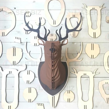 3D Deer Wall Art