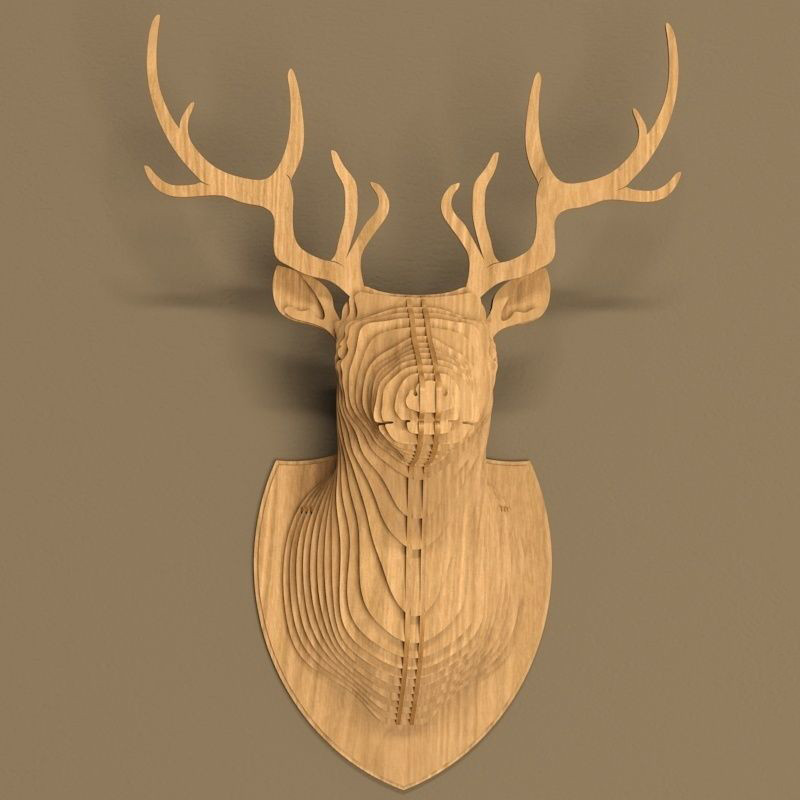 3D Deer Wall Art