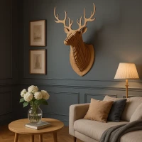 3D Deer Wall Art