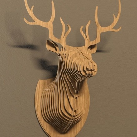 3D Deer Wall Art