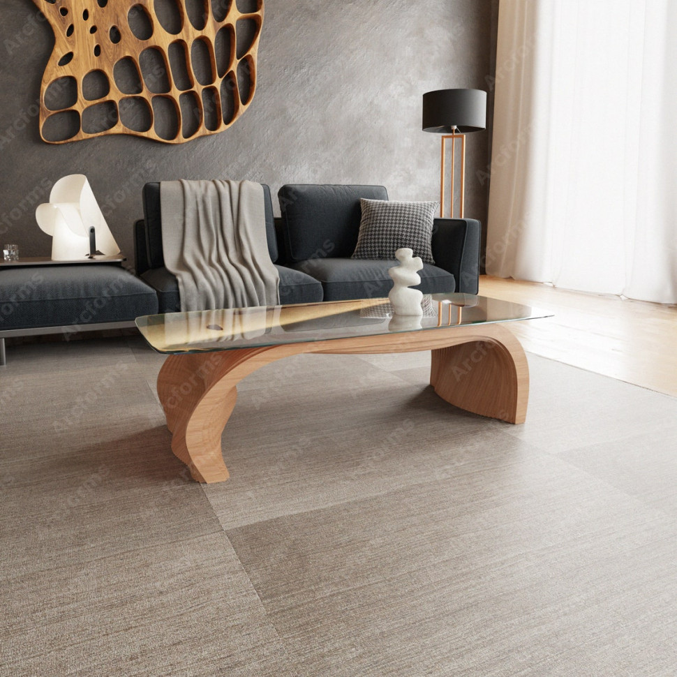 Parametric table with glass