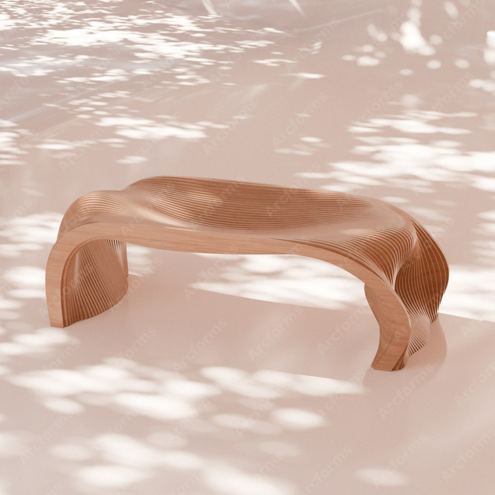 Parametric table with glass