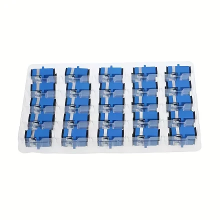 Single Mode SC-SC Fiber Optic Coupler Adapter, Uncharged Network Adapter, No Battery Required