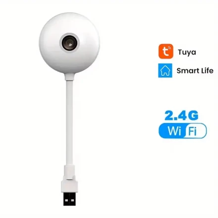 Tuya HD Mini WiFi IP Camera Indoor Wireless Home Security AI Human Detect CCTV Surveillance USB Camera Tuya Smart Baby Monitor