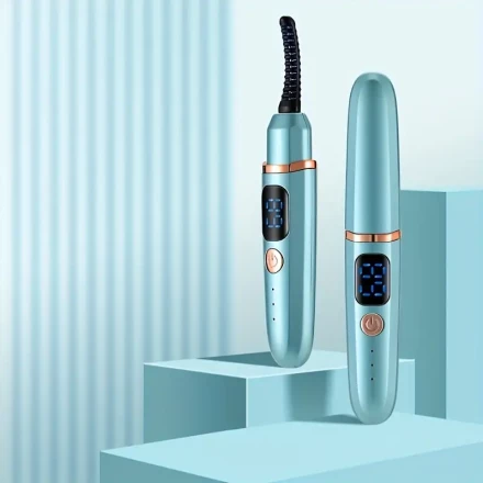 Electric Eyelash Curler with Digital Display - Rechargeable Heated Curling Wand, Long-Lasting Curls, Portable Beauty Makeup Tool, USB Charging, Lithium Battery, Ideal Gift for Holidays