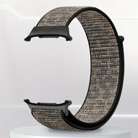Nylon Loop Watch Band Compatible with Galaxy Watch Ultra, Water-Resistant Adjustable Strap with Deployant Clasp, No Battery Required