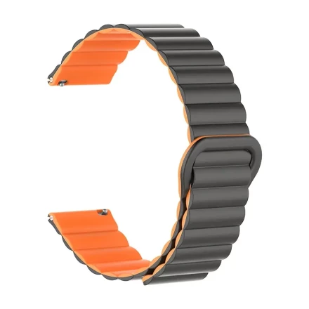 Silicone Magnetic Sport Watch Bands Compatible with Samsung Galaxy Watch 6/5/4 (40mm 44mm) / Galaxy Watch 6 Classic (43mm 47mm) / Watch 5 Pro (45mm) / Watch 4 Classic – Breathable & Soft Replacement Straps for Women and Men
