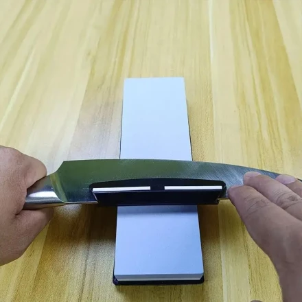 Professional Dual-Sided Kitchen Knife Sharpener - Oil Stone & Whetstone, Manual Sharpening Tool for Food Trucks