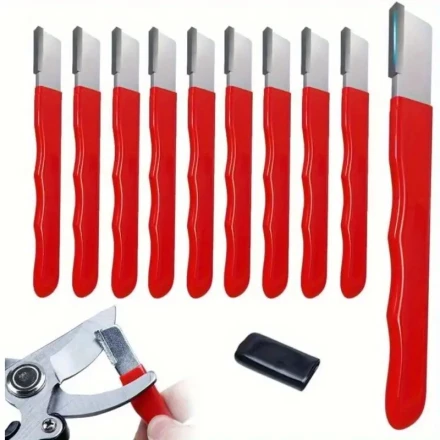 5pcs Multi-Purpose Steel Sharpener Set, Portable Manual Knife Scissor Edge Scraper, No Battery Required, for Kitchen Garden Tools
