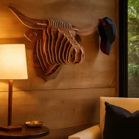 3D Bull Wall Art
