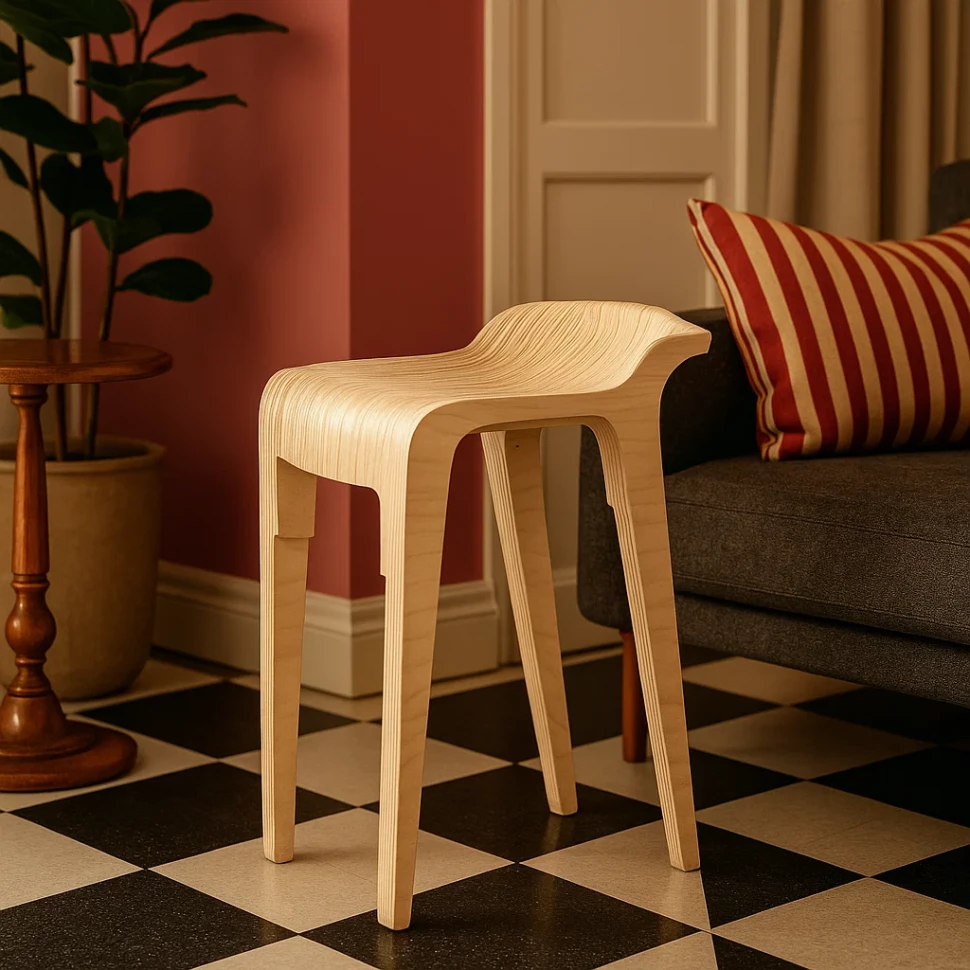Sculptural Bar Chair