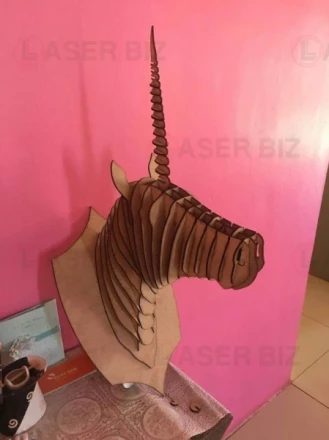 3D Unicorn  Wall Art