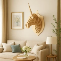 3D Unicorn  Wall Art