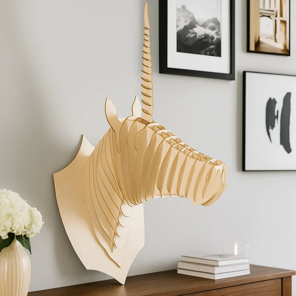 3D Unicorn  Wall Art