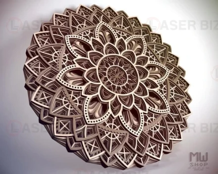 Wall Art Layered 3D Mandala
