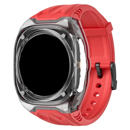 A Unisex Style Suitable for The Samsung Galaxy Watch Ultra 47Mm, Featuring a Sporty Shockproof Watch Protective Case, a Hard PC Shell, And a TUP Strap Protection Kit, with Shock-Resistant Replacement Parts Available in Various Colors.