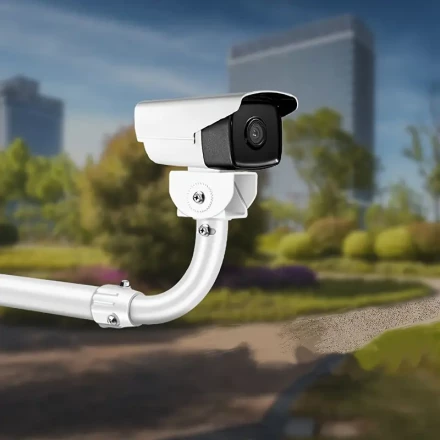 ZYPOLA L-Shaped Adjustable Aluminum Camera Mount, Extendable Wall Bracket for Security Cameras, Ideal for CCTV Systems, Electronic Safety Monitoring Accessories