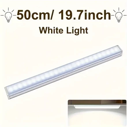 The 1pc LED Cabinet Light with a Motion Sensor Function Is Intelligent. It Can Instantly Light Up Your Home. It Is USB Rechargeable And Comes with Magnetic And Wireless Night Light Strips. It Is Suitable for Corridors, Stairs, Bedside, Wardrobes And Kitch
