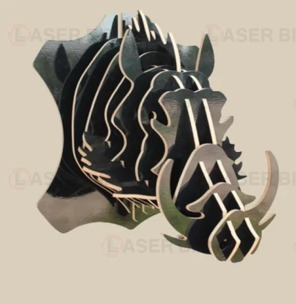 3D Warthog  Wall Art