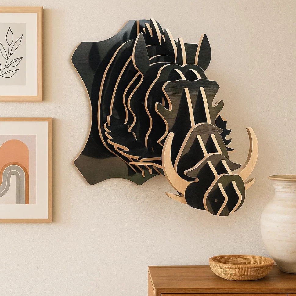 3D Warthog  Wall Art