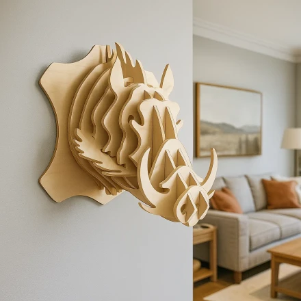 3D Warthog  Wall Art