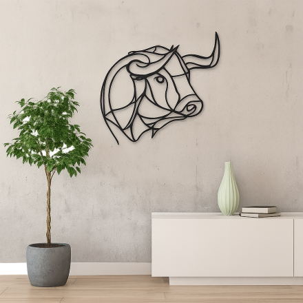 Wall Art with a Bull