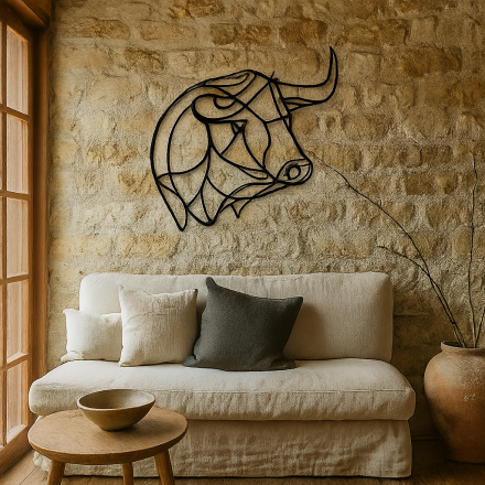 Wall Art with a Bull