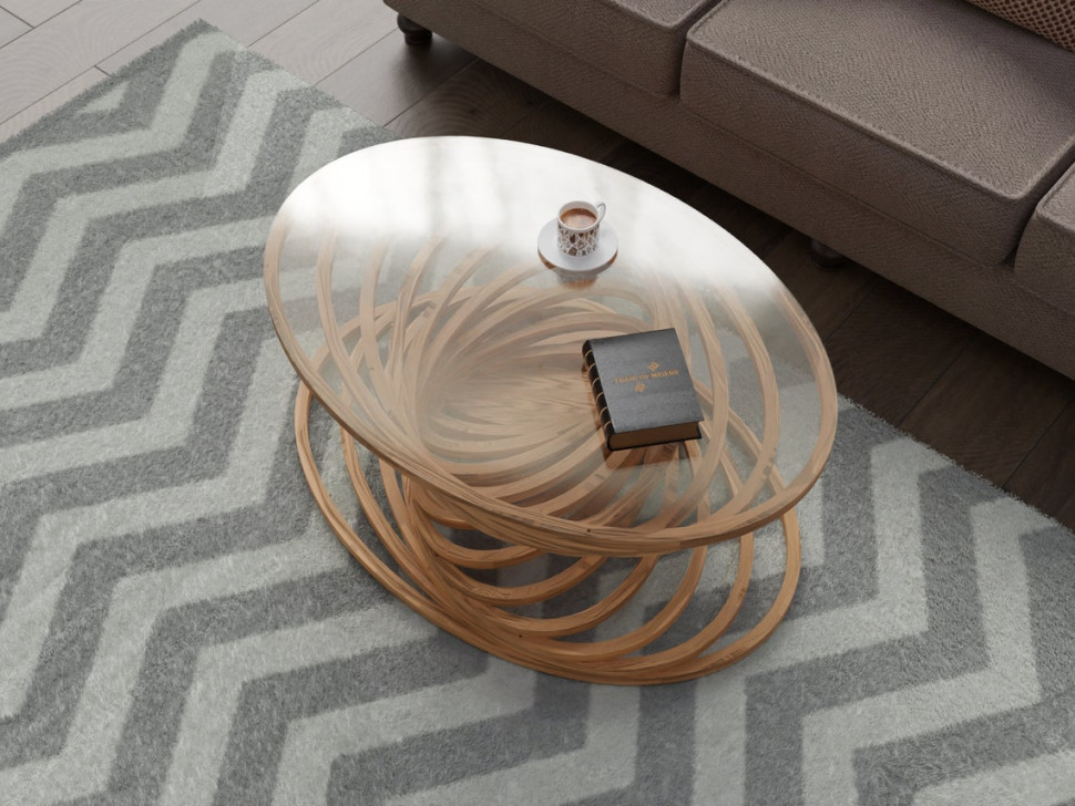 Elliptical coffee table