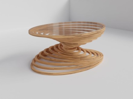 Elliptical coffee table