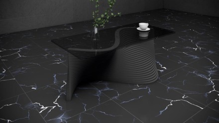 Artistic wooden coffee table