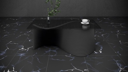 Artistic wooden coffee table