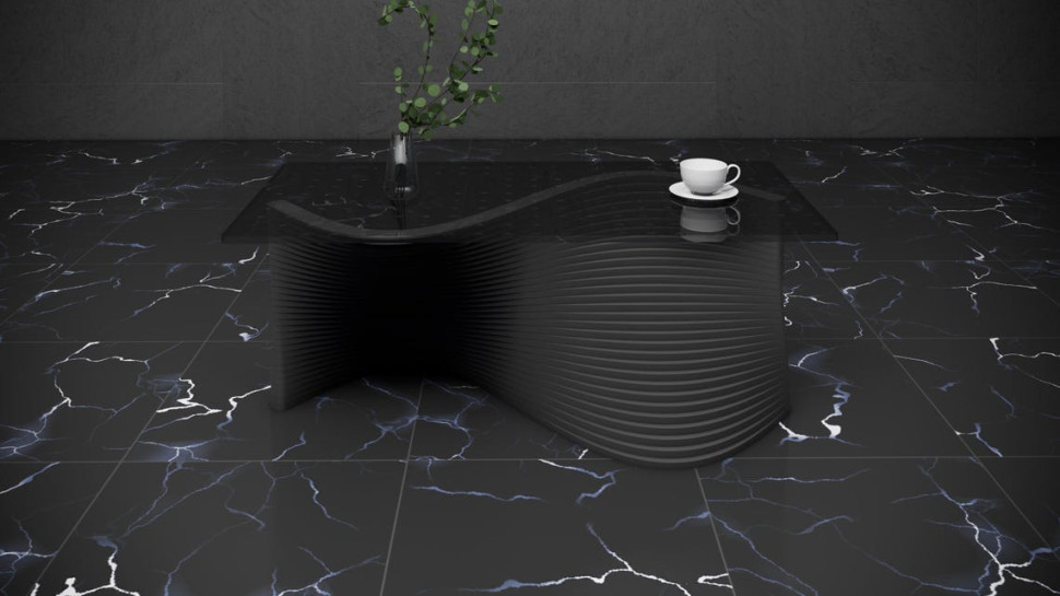 Artistic wooden coffee table