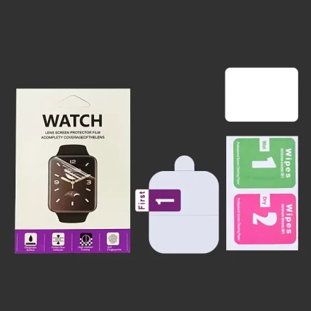 3pcs High-Definition Hydrocoagulant Screen Protector Iwatch Series 45Mm/44Mm/42Mm - Soft Glass, Scratch-Resistant, Waterproof Film for Iwatch Player