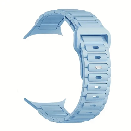 Three-Bezel Silicone Sports Strap Compatible with Apple Watch Straps 38mm/40mm/41mm/42mm/44mm/45mm/49mm Soft Silicone Waterproof Strap Compatible with iWatch Apple Watch Series 9 Ultra 8 7 6 5 4 3 2 1 SE for Women and Men